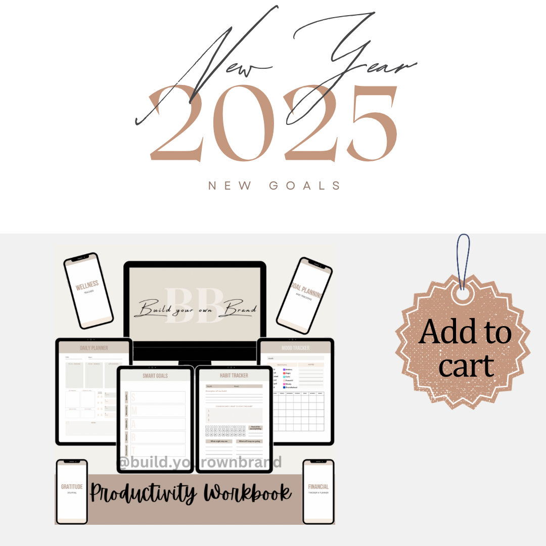 2025 Productivity Workbook | All-In-One Digital Planner