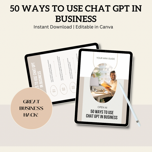 50 Ways to Use ChatGPT for Business Growth – Digital Mini Guide