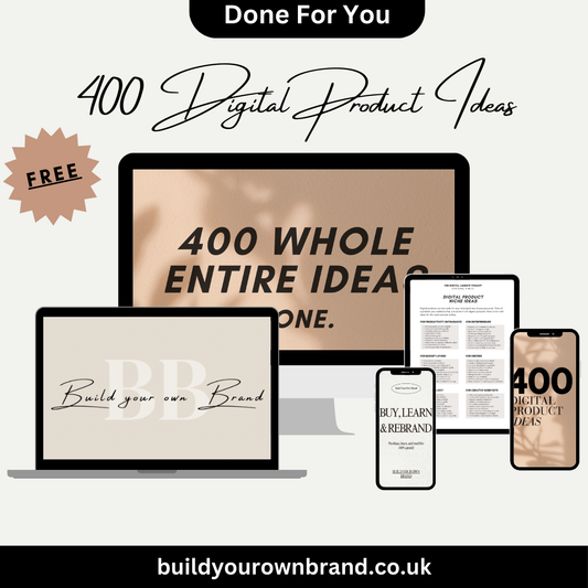 400 Digital Product Ideas: Unlock Profitable Niches!