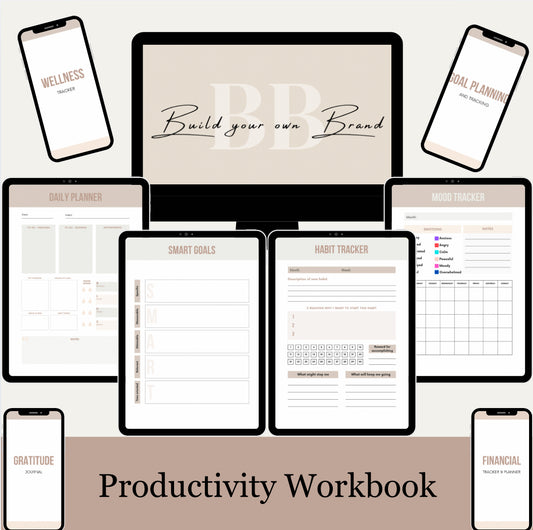 2025 Productivity Workbook | All-In-One Digital Planner