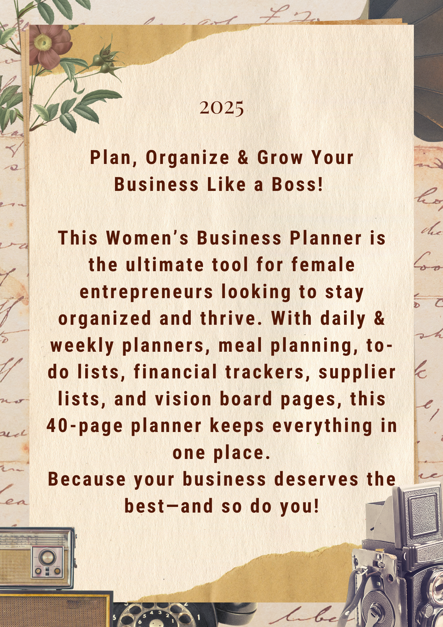 40-Page Ultimate Business Planner – Organize, Plan & Succeed!