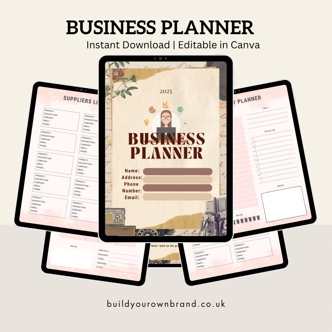 40-Page Ultimate Business Planner – Organize, Plan & Succeed!