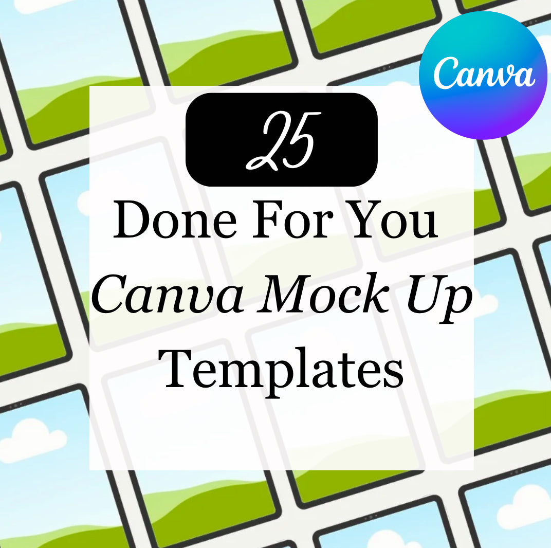 25 Done-for-You Canva Marketing Mockups – Sell Digital Products Faster with MRR!